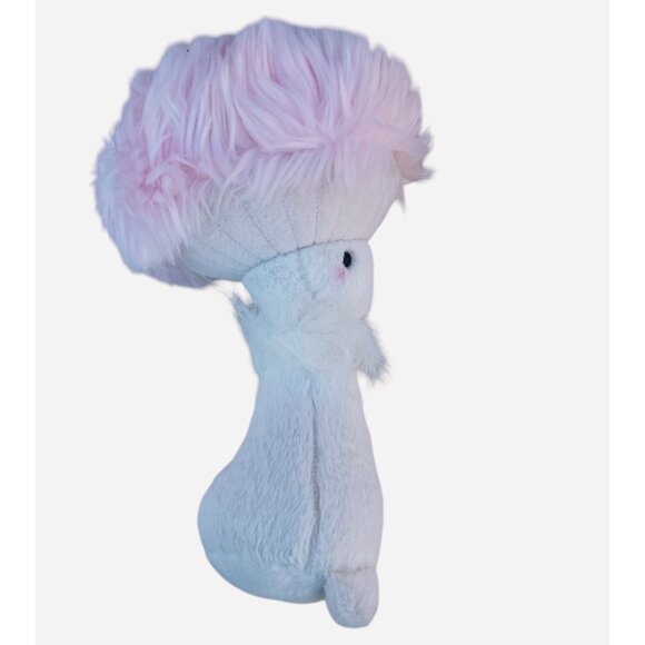 Aurora Fungi Friends Mushroom Plus Toy W/ Pink Fluffy Cap & White Body HTF 10" - Picture 6 of 9